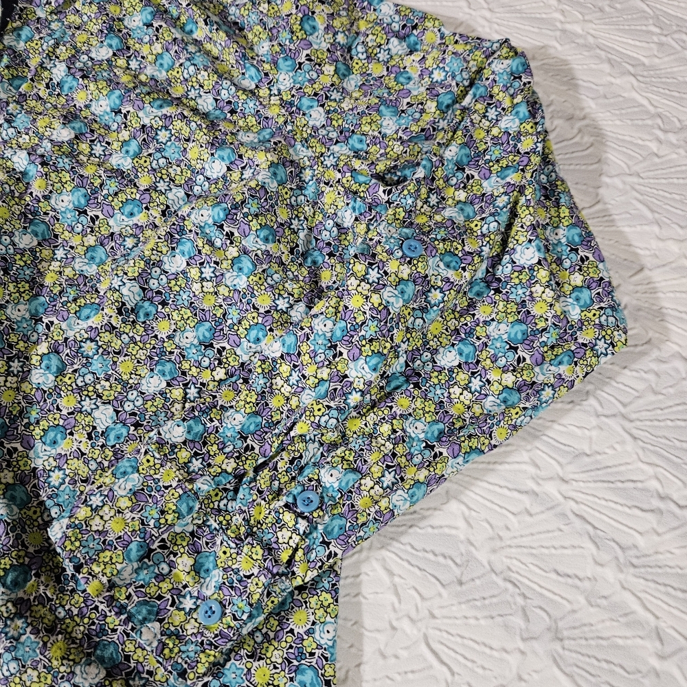 Caribean Joe Floral Button-Up Shirt Size XL - Picture 5 of 8
